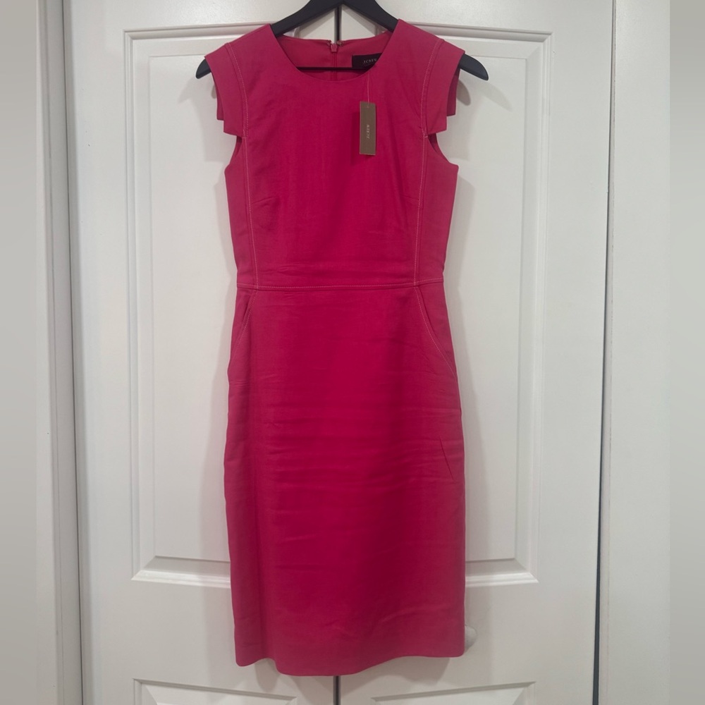 J. Crew Hot Pink Resume Dress.